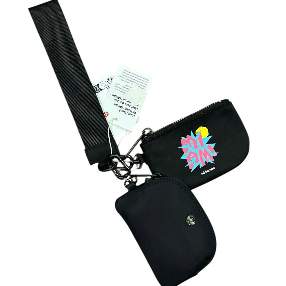 Lululemon Dual Pouch Wristlet Miami Special Edition, New with Tags